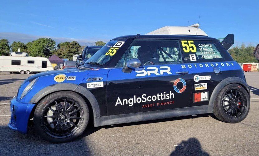 Anglo Scottish sponsored race car